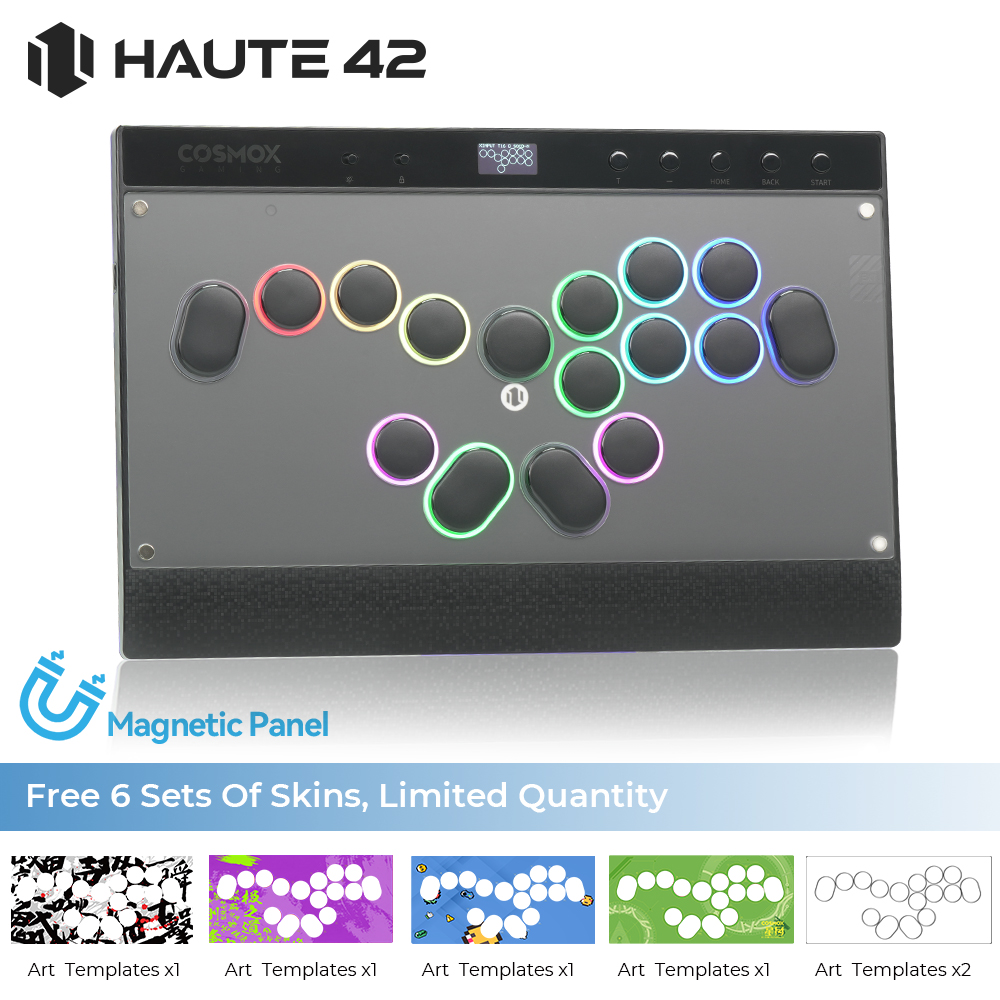 Arcade Stick For Ps5 Pc Switch - Haute42 Magnetyczny Bezprzeciskowy Kontroler Arcade Hitbox
