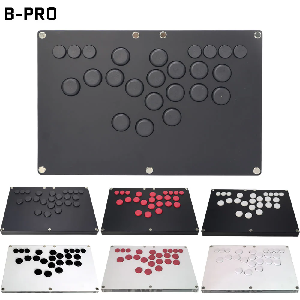 Arcade Fight Stick Hitbox Leverless - B-PRO Bezprzyciskowy Kontroler Arcade, Obsługuje SOCD,