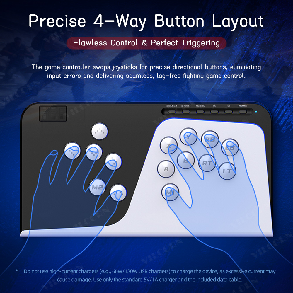 Bezprzyciskowy kontroler arcad – Arcade Fight Stick Hitbox Leverless recenzja i cena