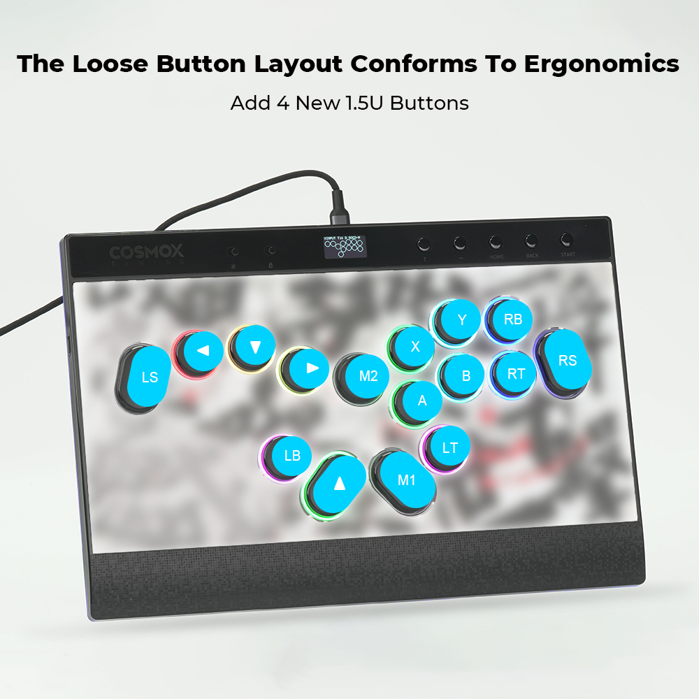 Klawiatura Arcade Bezprzewodow – Arcade Fight Stick Hitbox Leverless recenzja i cena
