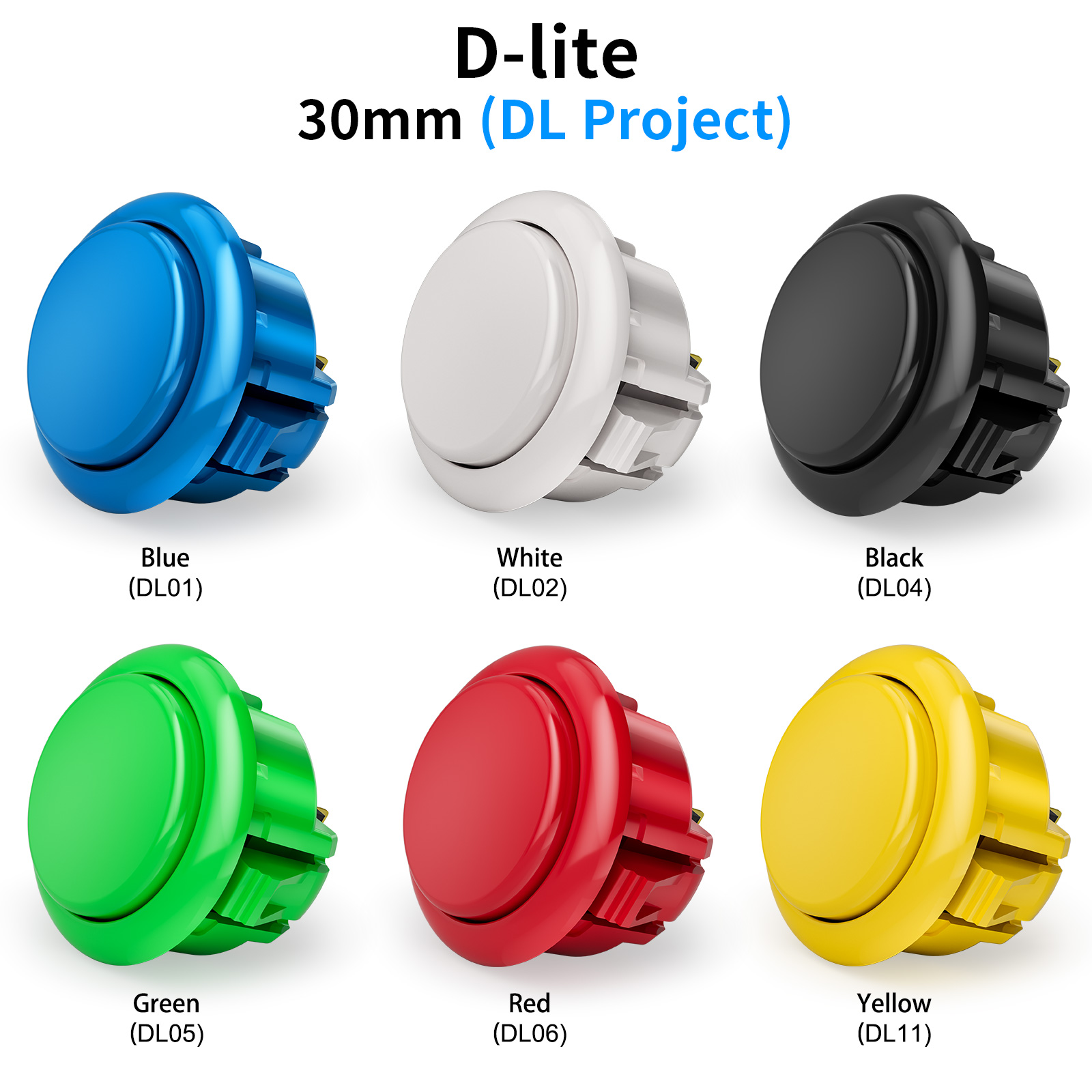 Przyciski QANBA D-lite Arcade  – Arcade Buttons 24Mm 30Mm Snap In recenzja i cena