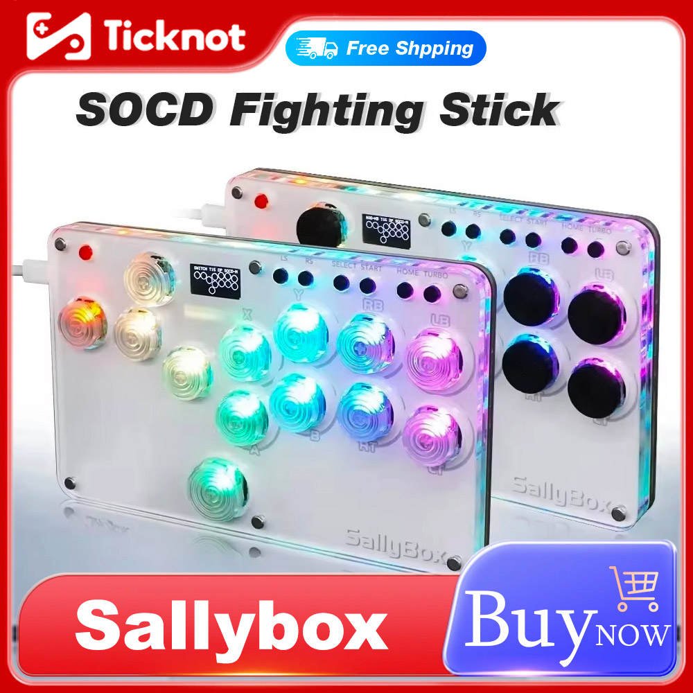 TicKnot Mini HitBox SOCD Fight – Arcade Fight Stick Hitbox Leverless recenzja i cena