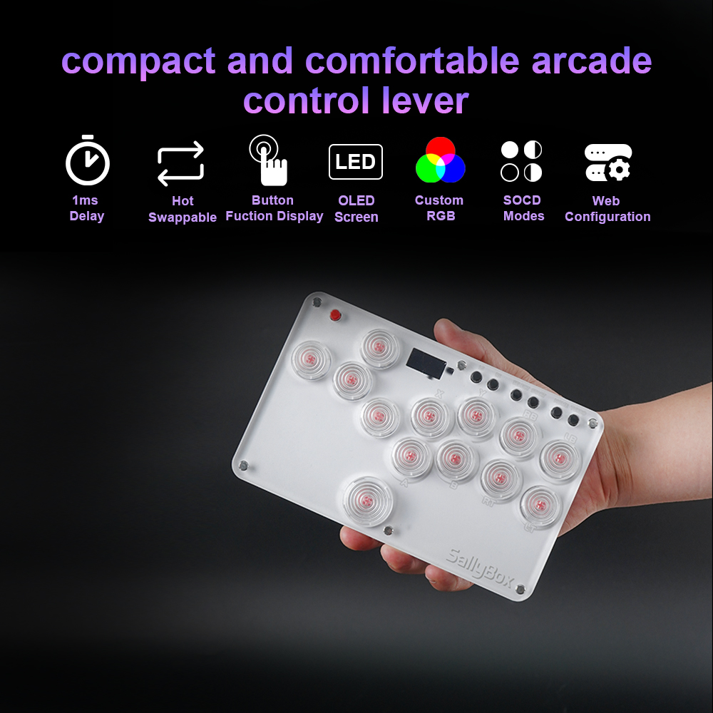 TicKnot Mini HitBox SOCD Fight – Arcade Fight Stick Hitbox Leverless recenzja i cena