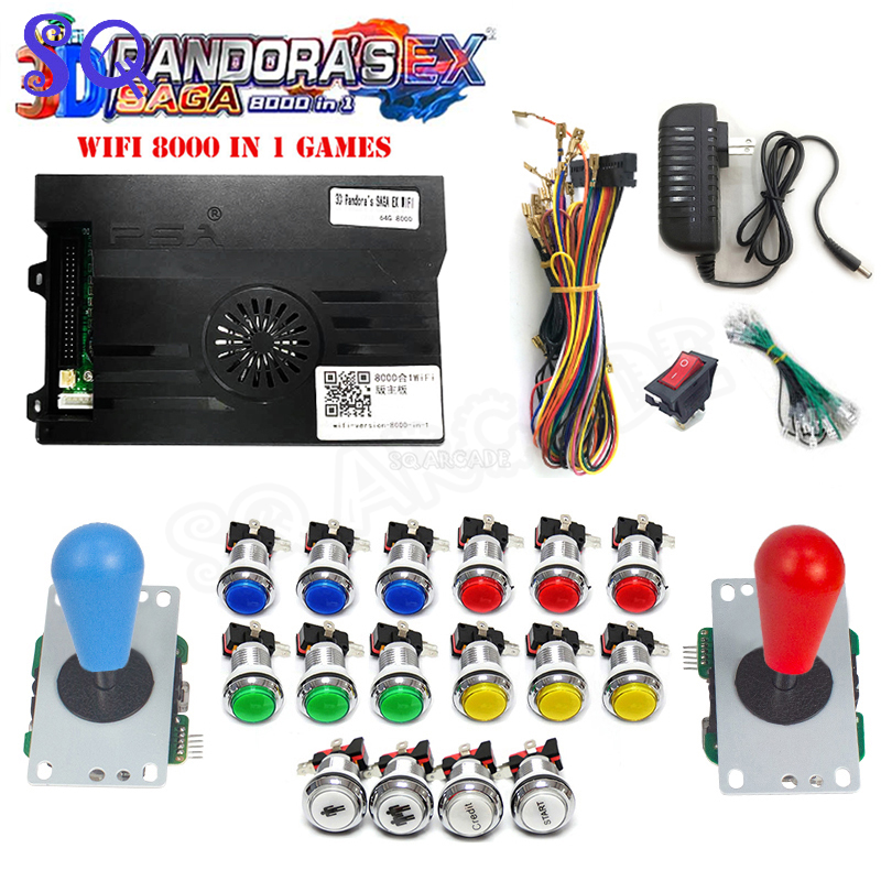 3D Pandora Saga Box EX2 8000 w – Arcade Cabinet Diy Kit 2 Player recenzja i cena
